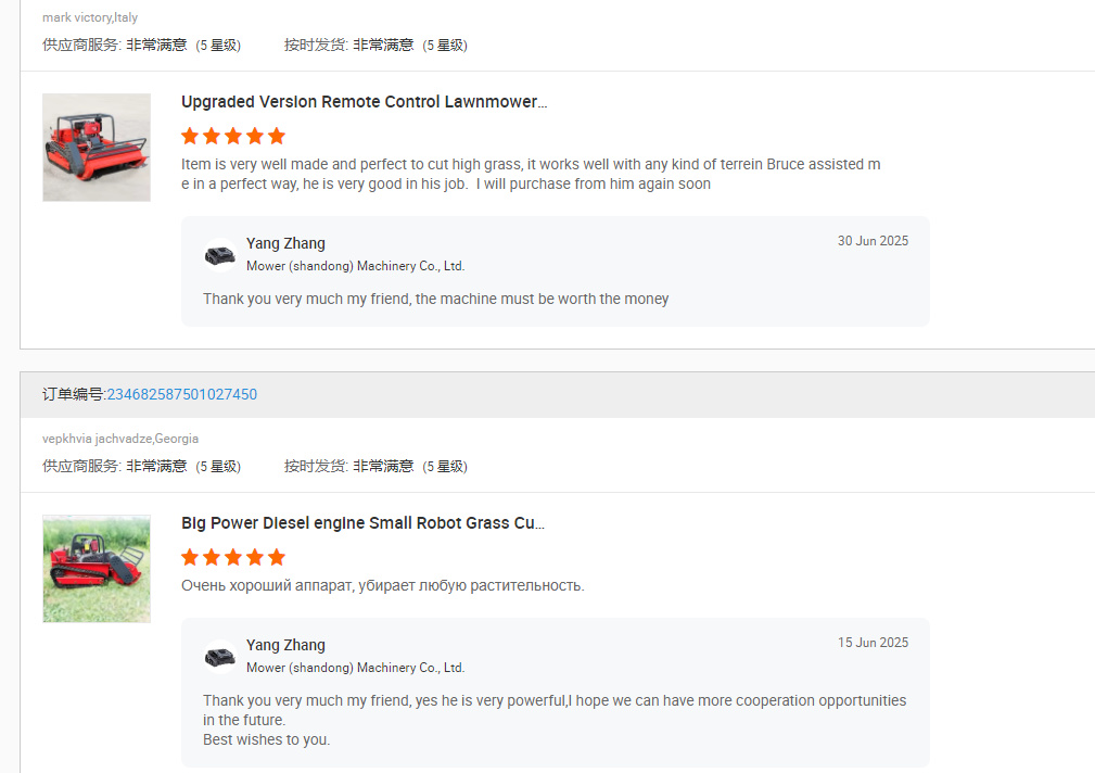 Klienci wystawiają pochlebne recenzje: Ta kosiarka stała się